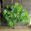 Dongguan planta verde artificial Árbol grande rama plana Hoja Naranja Hoja de Arce Higuera Francesa hoja de té hoja de plástico