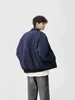 Cardigan Jaqueta Casaco Longo Masculino Outono Inverno Novo Versátil Cor Sólida Estilo Minimalista Casual Vento Americano Ao Ar Livre Tendência