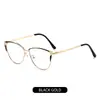 Nuevas Gafas Planas de Estilo Europeo y Americano Transfronterizas, Gafas de Metal con Filtro de Luz Azul para Mujer, Montura Ovalada de Moda, Montura Metálica de Protección Ocular