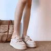 Medias Pantuflas Cerradas de Suela Gruesa para Mujer, Nuevo Modelo Primavera 2026, Para Usar al Aire Libre, Aumentan la Altura, Versátiles Mocasines Alpargatas Casuales