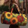 2026 Novo Modelo Transfronteiriço Estilo Pintura a Óleo Série 1 Curta Distância Portátil Acolchoada Bolsa de Viagem Multifuncional Esportiva Fitness