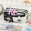 Estojo de Lápis Fofo de Queijo, Caixa de Papelaria de Nicho de Alto Padrão com Grande Capacidade, Bolsa de Papelaria Multicamadas Estilo Ins para Alunos do Ensino Fundamental e Médio
