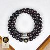 Tendencia de Tiktok Año del Caballo Doce Constelaciones Ocho Guardianes Jade Negro Doble Círculo Pulsera de Bodhi Accesorio de Joyería para Hombres y Mujeres