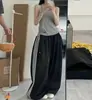 Pantalones deportivos de secado rápido con tres rayas para hombre y mujer, de verano, estilo americano, de cintura alta, holgados, adelgazantes, casuales, de pierna ancha, modernos