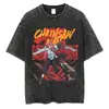Camiseta Manga Corta Cuello Redondo Lavable Anime Motosierra Y2Kt Ropahombre Ropa de Hombre Estilo Nuevo Camiseta Camiseta de Hombre