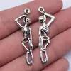 42X10Mm 2g Acessórios para Joias de Prata Antiga DIY Feito à Mão Popular Europeu e Americano Pingente de Caveira