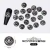 Joias para Nail Art de Coração Cro Joias de Liga Retro Estilo Punk Cruz Flor do Exército Estrela Hexagonal Acessórios Metálicos para Unhas