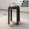 Bancos de Embalaje Suave Apilables para Uso Doméstico, Taburetes Redondos Pequeños Engrosados, Taburetes de Molino de Viento Modernos y Simples, Sillas de Restaurante Apilables al por Mayor