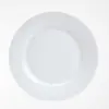 Hotel Plato de Cerámica Blanca Pura Plato Comercial para Comida Occidental Plato de Hueso Plato Redondo Plano Poco Profundo Vajilla Occidental Plato para Bistec Plato