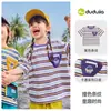 Camiseta de Manga Larga Infantil Dudu Otoño Exterior Rayas Niños Camiseta Básica Niñas Ropa Infantil Bebé