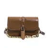 Bolsos Transfronterizos Gran Capacidad para Mujer Nuevo Estilo Retro de Moda Bolso Cuadrado Pequeño Casual Versátil Textura Simple Bolso Cruzado