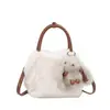Bolsa de Felpa Retro Linda para Mujer 2026 Invierno Nuevo Estilo Bolso de Mano Versátil de Alta Gama Bolso Cruzado Ligero y Moderno
