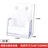 Suporte publicitário acrílico personalizado, expositor, porta-revistas, porta-informações, suporte de promoção de catálogo para mesa, decoração de escritório