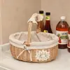 Cesto de Ovos cesto de mão de vime cesto de presente de confinamento cesto de flores de lua cheia cesto de flores cesto de frutas cesto de presente cesto de bem-estar