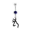 Joia piercing de argola para umbigo/piercing para umbigo com design europeu e americano transfronteiriço sexy de pássaro chama infinito zircônia moda minimalista estilo ins