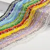 Cuentas Elásticas de 4 mm Cuentas de Bola de Cristal Cuentas Redondas de Cristal de 96 Caras Cuentas Sueltas Accesorios para Manualidades Hechas a Mano Material