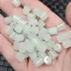 Passe-partout de Jade Contas Soltas de Jade Feijões Bashan Contas Verdes Cilíndricas Pulseira Colar Brincos Pingente Corda Acessórios Contas