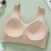 Sutiã sem bojo com costas nuas e fecho frontal para mulheres, estilo fino, levanta e sustenta os seios laterais, estilo regata, sem aro, sutiã esportivo anti-queda