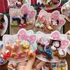 Nueva Cuerda para el Cabello de Resina Oscura con Dibujos de Animales para Bebés que No Daña el Cabello, Niñas de Jardín de Infancia Animales Flores 5 Pares