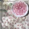 Atacado 10mm Estéreo Flor de Cerejeira Esmaltada Furo Médio Flor Pequena diy Grampo de Cabelo Artesanal Material para Penteado