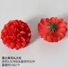 Coleção de Cabeças de Flores Artificiais Vermelhas para Materiais de Presilha DIY, Acessórios de Cabelo Estilo Chinês Novo Hanfu para Recém-casados