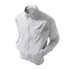 Goinsk Malla Cleanfit Hilo Original Protección Solar UPF50+ Camisa Fina de Protección Solar Chaqueta Deportiva de Verano para Hombre de Secado Rápido