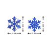 Nuevos suministros para fiesta de Navidad confeti de copo de nieve traje de 100 piezas adornos confeti de lanzamiento de Navidad acabado al por mayor