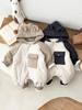 Macacão de Bebê Inverno com Capuz Veludo Quente Casaco de Algodão Espessado Estilo Desenho Animado Roupa de Passeio Roupa de Rastejar para Bebê Masculino