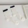 Novos Produtos Meias Femininas Verão Finas Transparentes Seda de Vidro Meia de Cano Médio Meias de Cristal Japonesas Cor de Doce Malha Meias Femininas
