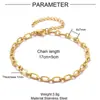 Pulseira de Aço Titânio Longa Chata Cruz Em Relevo Aço Titânio Feminina DIY Joias de Aço Inoxidável Corrente Clipe de Papel