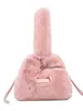 Bolso de Terciopelo Peludo Transfronterizo para Mujer en Otoño e Invierno, Versátil Bolso Cruzado Nuevo 2025 de Cadena Nicho, Bolso Cubo de Peluche tipo Satchel