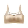 Sutiã popular de cetim sem costura anti-gravidade para seios pequenos com bojo push-up, massagem, sustentação, sem aro, lingerie feminina, sutiã esportivo
