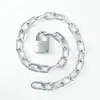 Candado de cadena grueso anticorte cadena de acero galvanizado candado de cadena motocicleta triciclo puerta de hierro cadena antirrobo candado de cadena