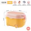 Caja de almacenamiento de juguetes para niños, caja de almacenamiento de plástico de gran capacidad para refrigerios, caja de almacenamiento de ropa de bebé
