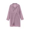 [Simeng] Vestido Camisero Minimalista Hebilla Inclinada Camisa Larga Protector Solar Oversize Vestido Irregular
