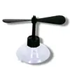 Casco de Motocicleta Eléctrica Ventosa Casco Sombrero de Libélula de Bambú Hélice Linda Casco para Llevar Ventilador Decorativo