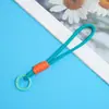 Lanyard para Teléfono de Bloques de Color Llavero de Peluche Lanyard de Combinación de Colores Dopamina Accesorios para Colgar de Dibujos Animados Venta al por Mayor