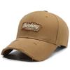 Gorra de Béisbol de Ala Dura con Letras Bordadas para Mujer, Sombrero de Sol Coreano Trendy de Calle de Ala Ancha para Hombre