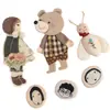 Broche de Oso de Peluche 3D Estilo Bosque Chica Fresca Dibujo Animado Accesorio Ropa Hogar Tela DIY