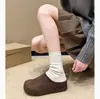 Sandalias retro para mujer estilo Birkenstock de suela gruesa, nueva colección de otoño 2026, perfectas para combinar con vestidos, versátiles y que realzan la altura, con diseño de punta cerrada