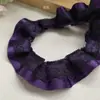 Cubo de Rubik Morado Encaje Fruncido Ropa de Bebé Falda Lolita Decorativa Soporte para Tarjetas de Encaje Abanico de Soporte Tela para Cortina