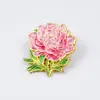 Broche de Flor de Rosa y Tulipán Transfronterizo Versátil Metal para Ropa de Niña Corsage Insignia de Joyería Pequeña Fresca Accesorios