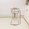 Suporte de Lavatório de Aço Inoxidável Simples Suporte de Lavatório Tripé de Chão Rack de Armazenamento para Banheiro Suporte de Lavatório para Uso Doméstico