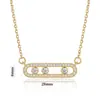 Collar Geométrico de Moda Minimalista de Cobre Microincrustado de Venta Caliente Transfronteriza para Mujer, Joyería de Cadena para Clavícula de Zirconia de Lujo Ligero de Nicho de Alta Gama