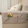 Cubierta de tela para reposabrazos de sofá de verano estilo ins, ampliada, imitación lino, cubierta a prueba de polvo, toalla, cubierta, tapete, toalla universal de verano antideslizante