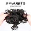 Lazo para el pelo de peluca, Lazo para el pelo largo y rizado, Lazo para moño, Lazo para moño esponjoso y natural para la parte trasera de la cabeza, Novia