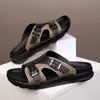 Sandalias de Verano para Hombre de Moda Transfronteriza para Exteriores, Suela Suave Estilo Birkenstock, Chanclas Casuales Talla Grande