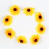 Flor de Girasol Artificial Flor de Girasol Hecha a Mano Material para Manualidades Florales Ramo de Flores de Girasol Corona Accesorios Decorativos