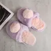 Pantuflas Desechables de Terciopelo Coral para Hotel, Estilo Otoño e Invierno, Dibujos Animados para Toda la Familia, Uso en Casa para Mujer, Felpa, Antideslizantes, Cálidas