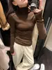 Camada base de lã respirável, lavável à máquina, lã merino importada, super macia e amiga da pele, com gola elástica franzida